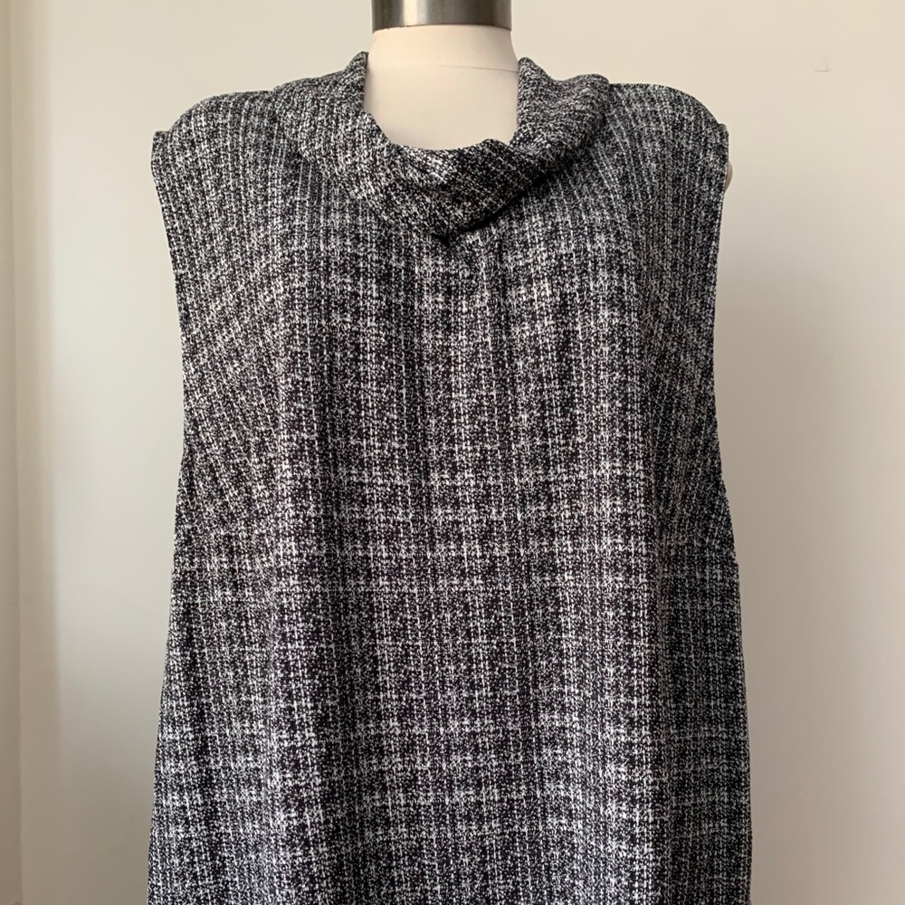 J.Jill Sleeveless Cowl Stretch Swing Top Plus Size